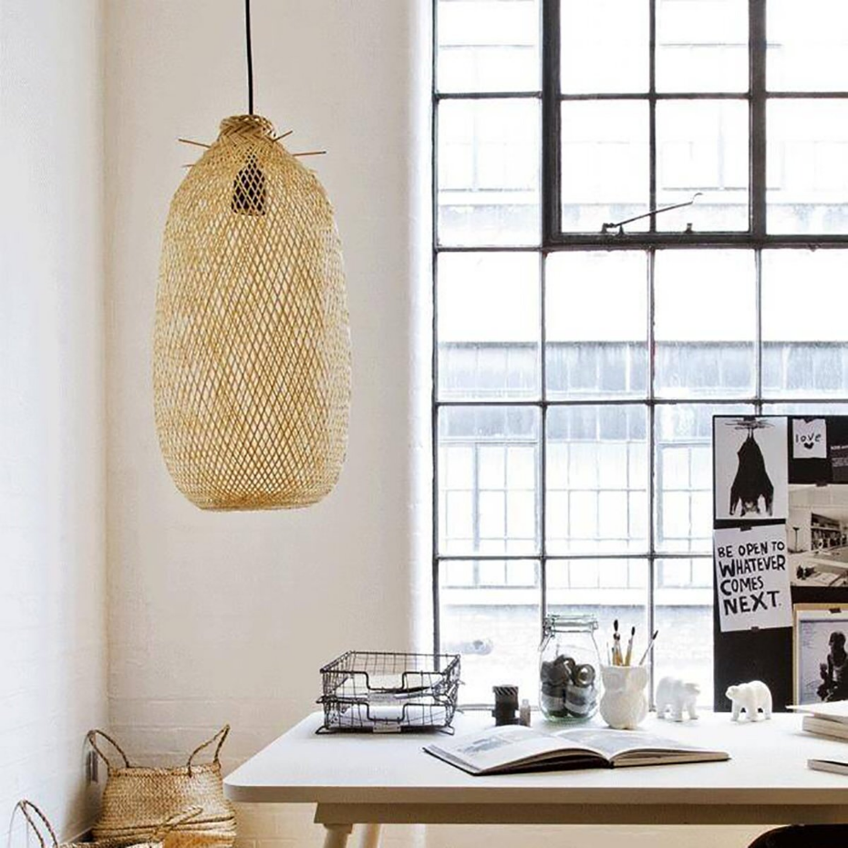 Suspension allongée bambou  E