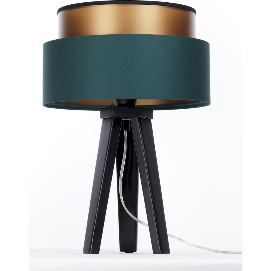 Lampe à poser en tissu rond Duo ellegant