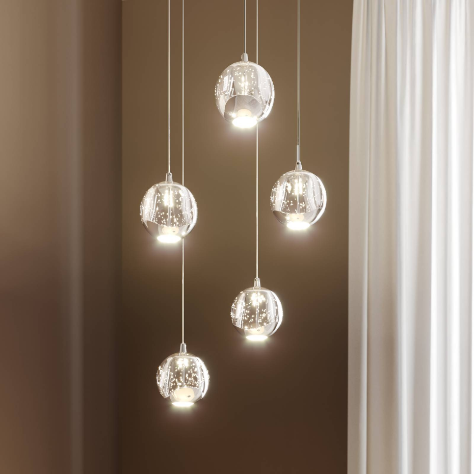 Suspension en verre moderneLED, Hayley