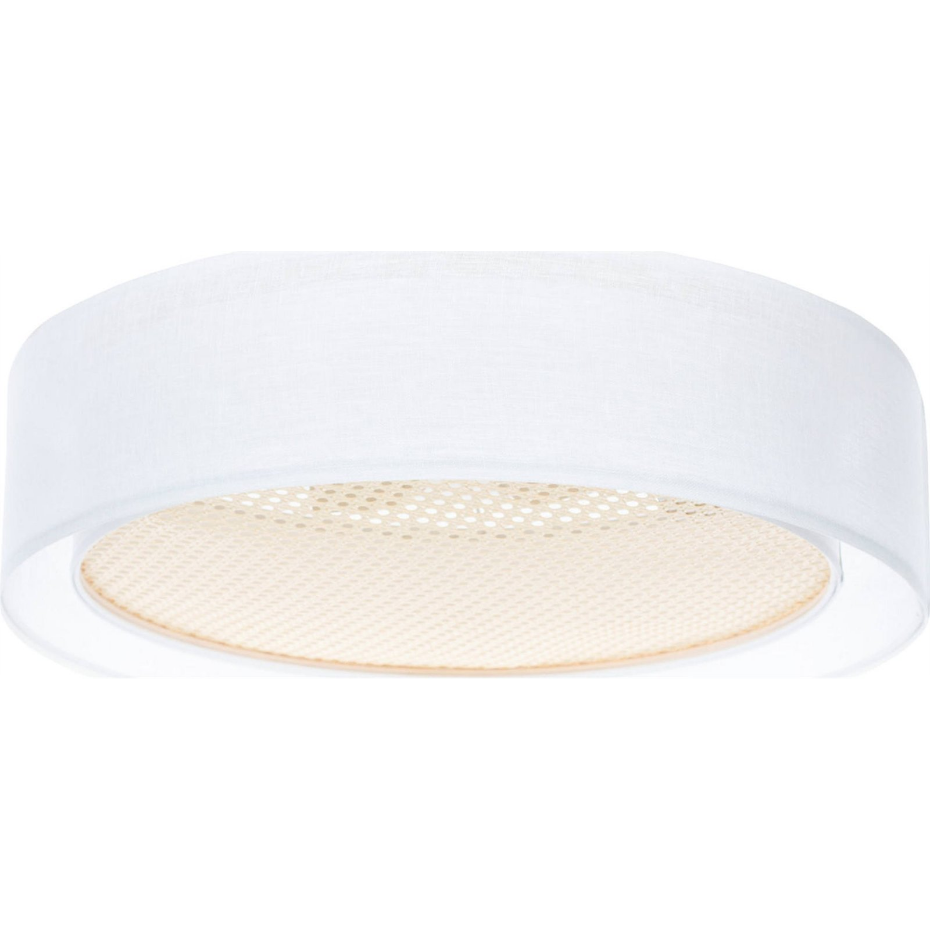 Plafonnier rond en tissu double couche Puro