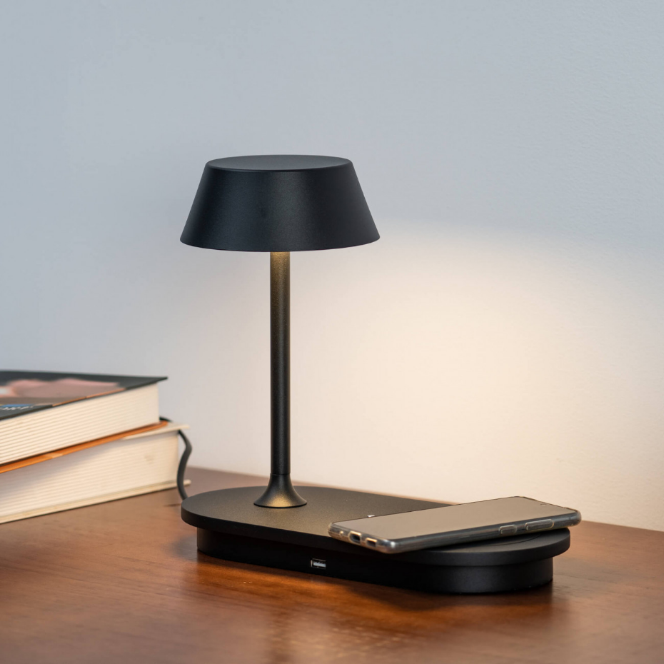 Lampe à poser LED avec chargeur - FABRO