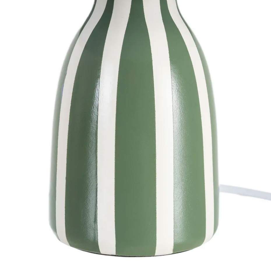 Lampe à poser céramique verte 22x22x30cm