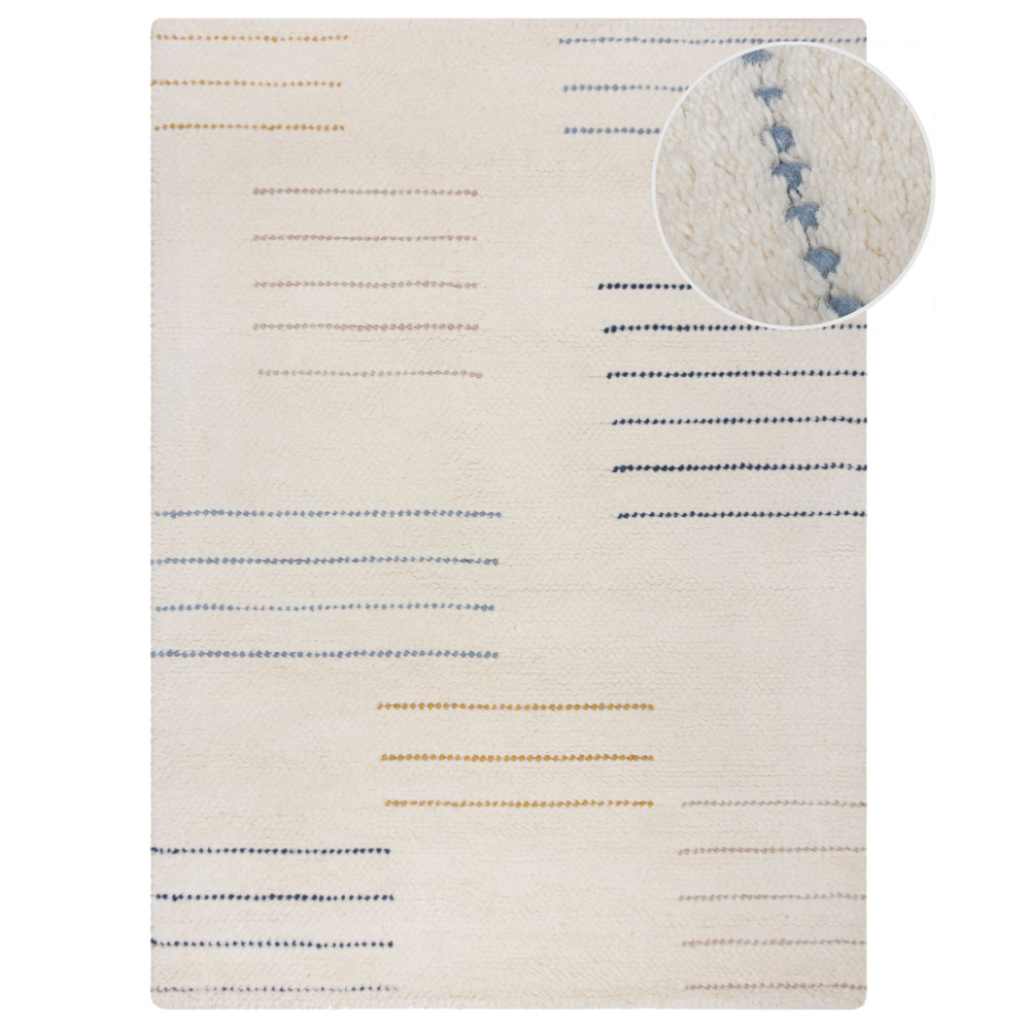 Tapis salon et chambre pure laine KOOKY