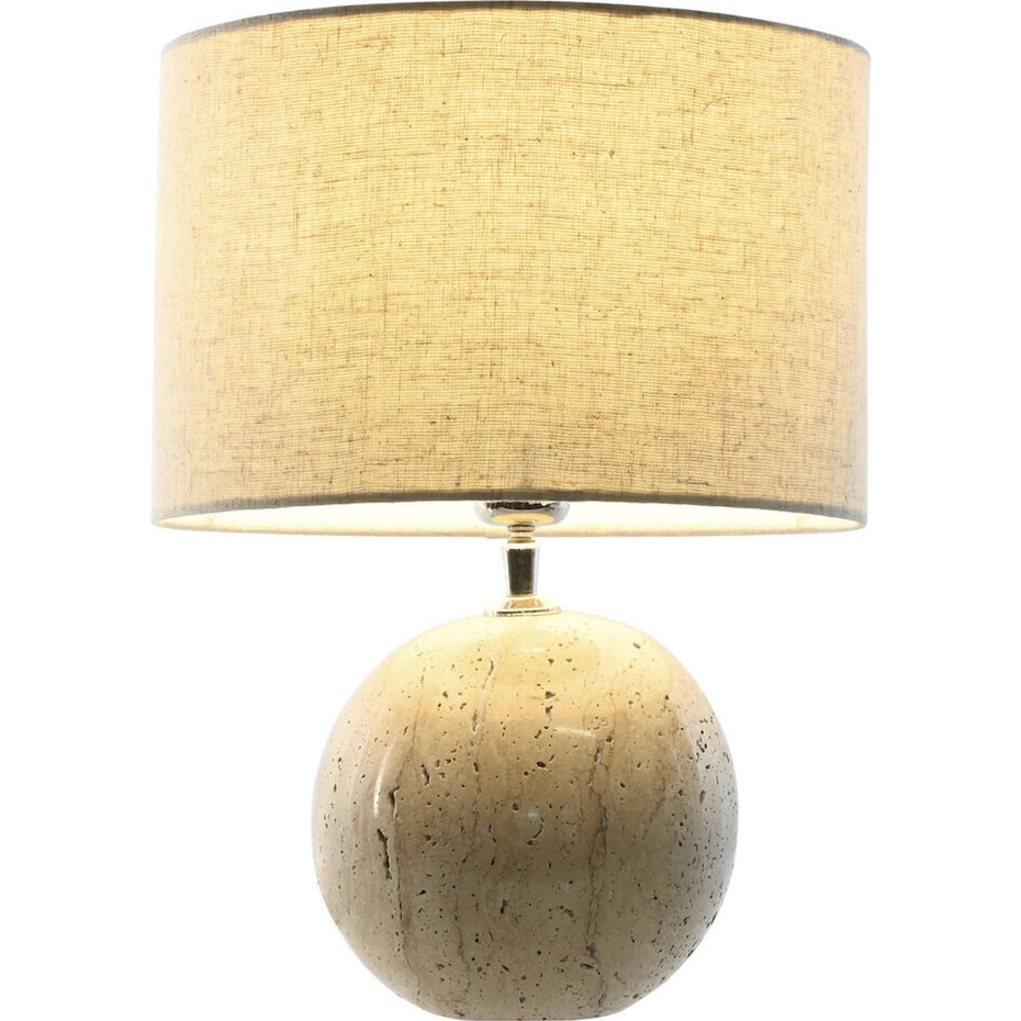 Lampe à poser en marbre et coton forme ronde Neoclasico