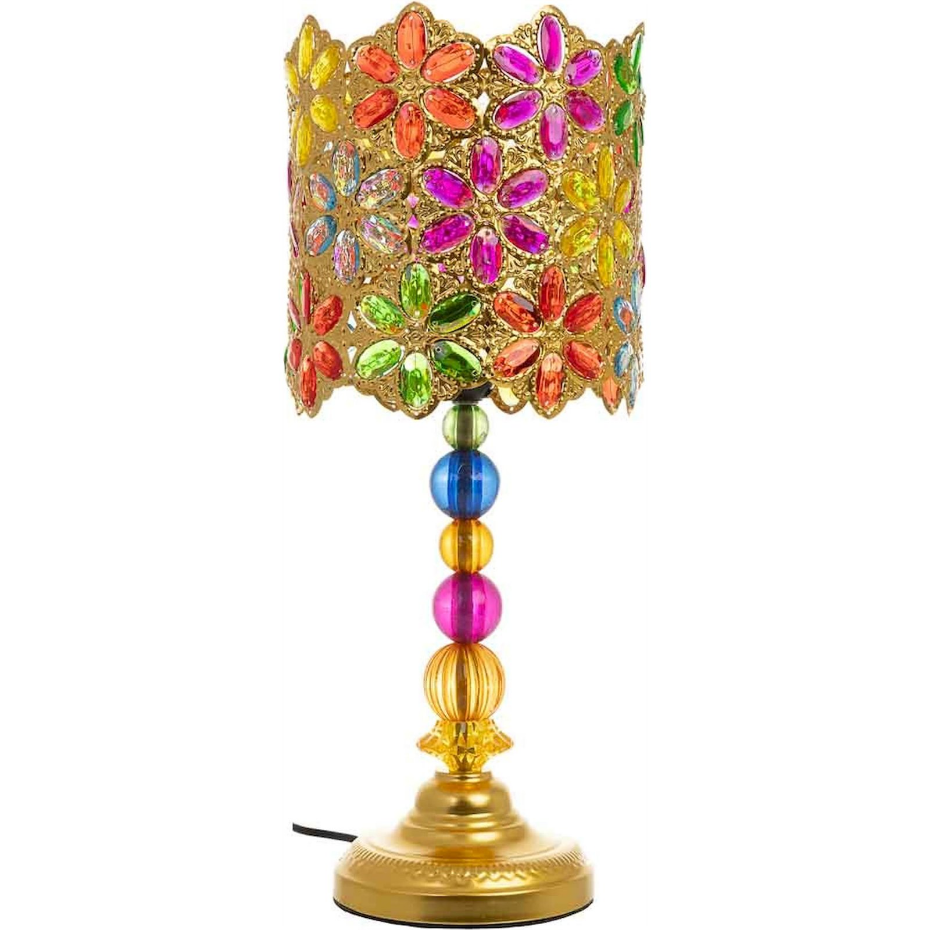 Lampe de table en métal style verrerie artisanale format organique