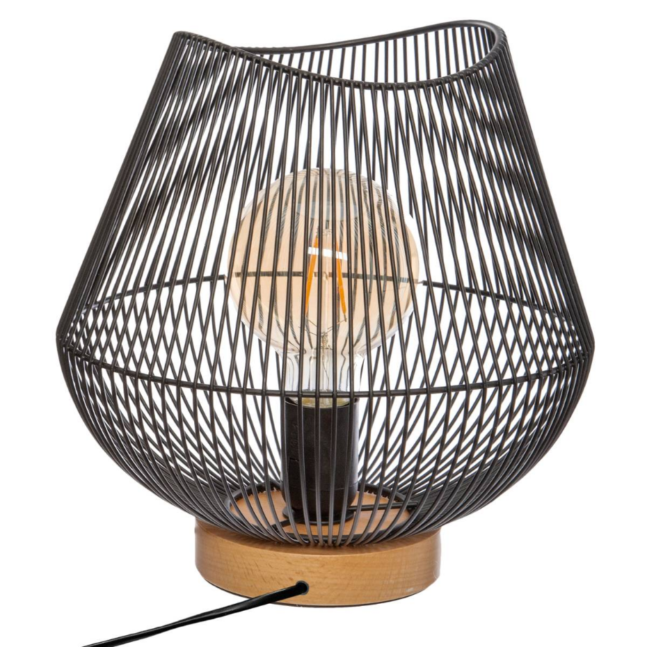 Lampe filaire bois de hêtre JENA