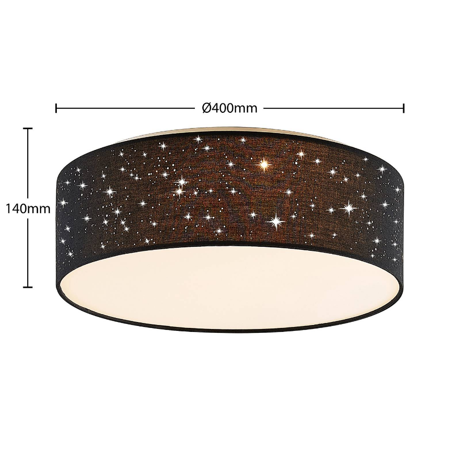Plafonnier en textile moderneLED, Ellamina