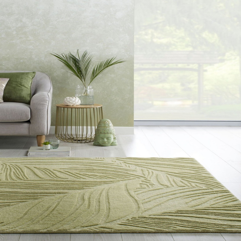 Tapis en laine FEUILLAGE