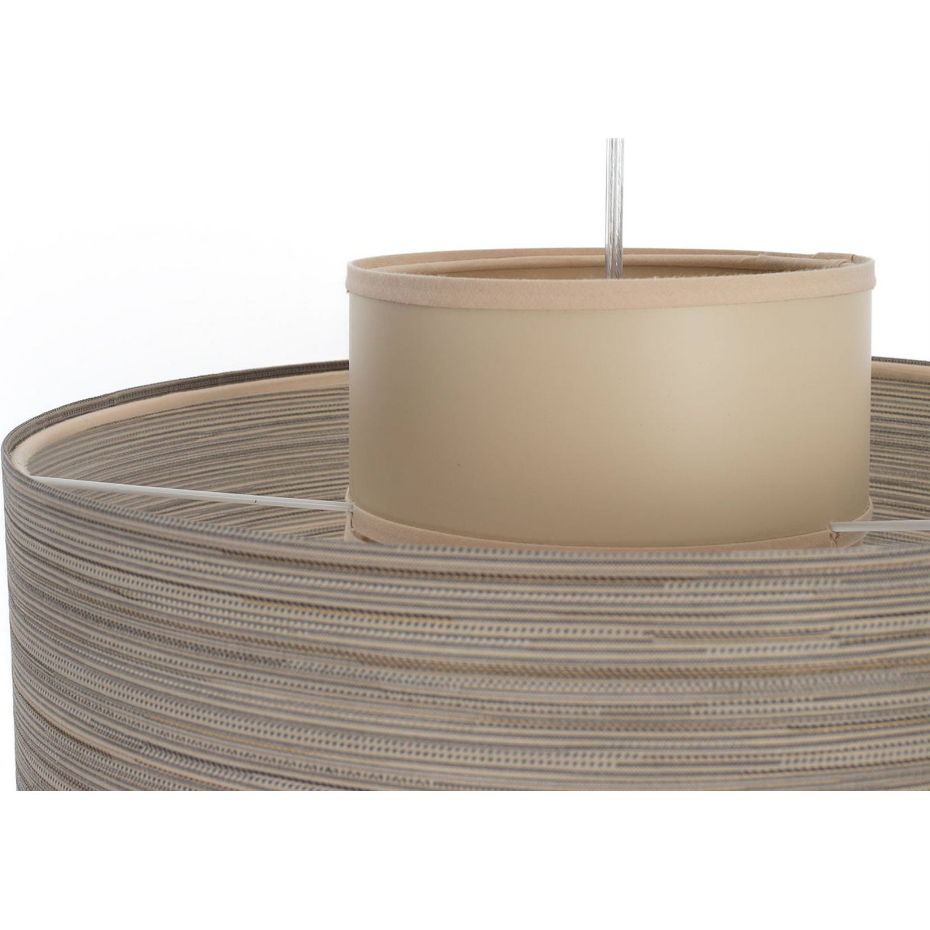 Suspension ronde en jute et lin Twin Light