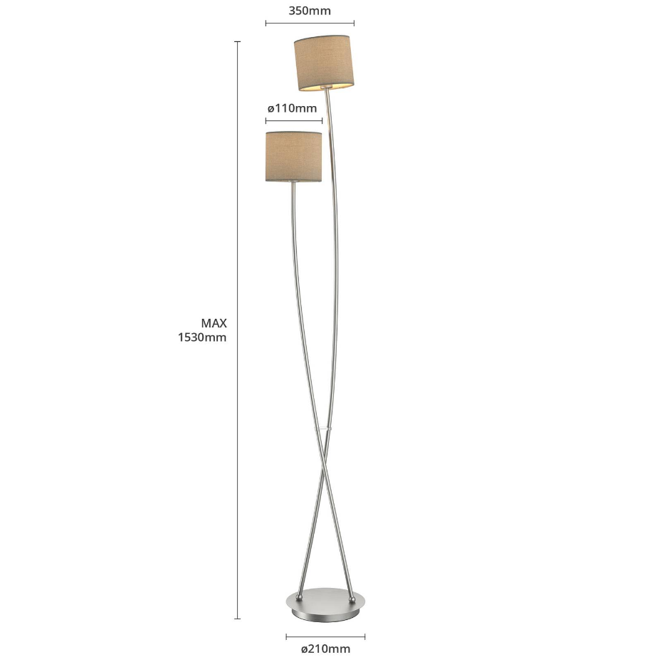 Lampadaire en textile moderne, Juljana