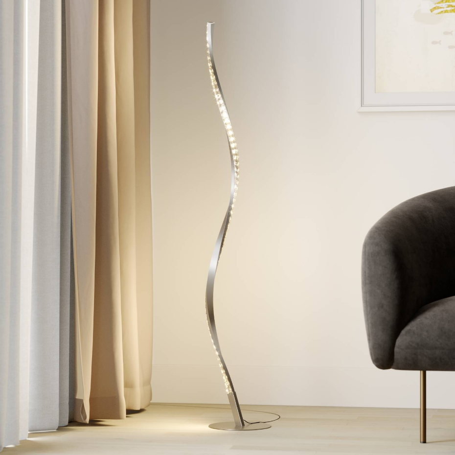 Lampadaire en aluminium moderneLED, Criostal