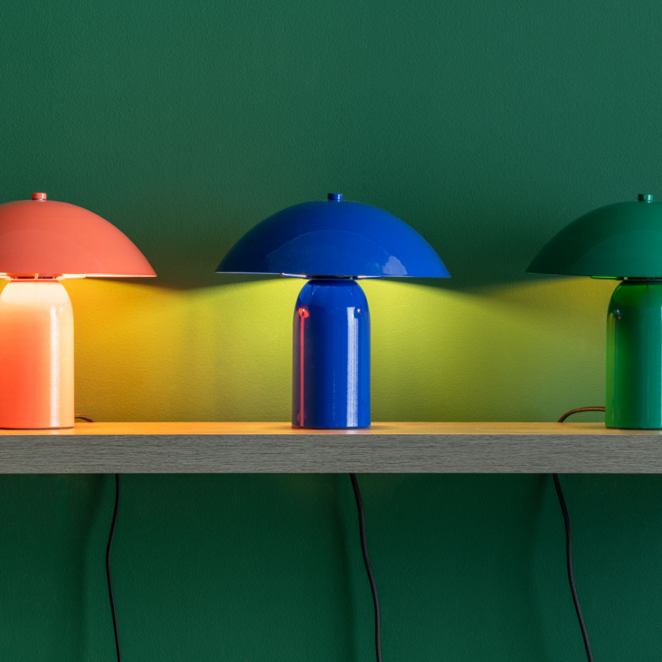 Lampe à poser champignon en métal- ASTUTO