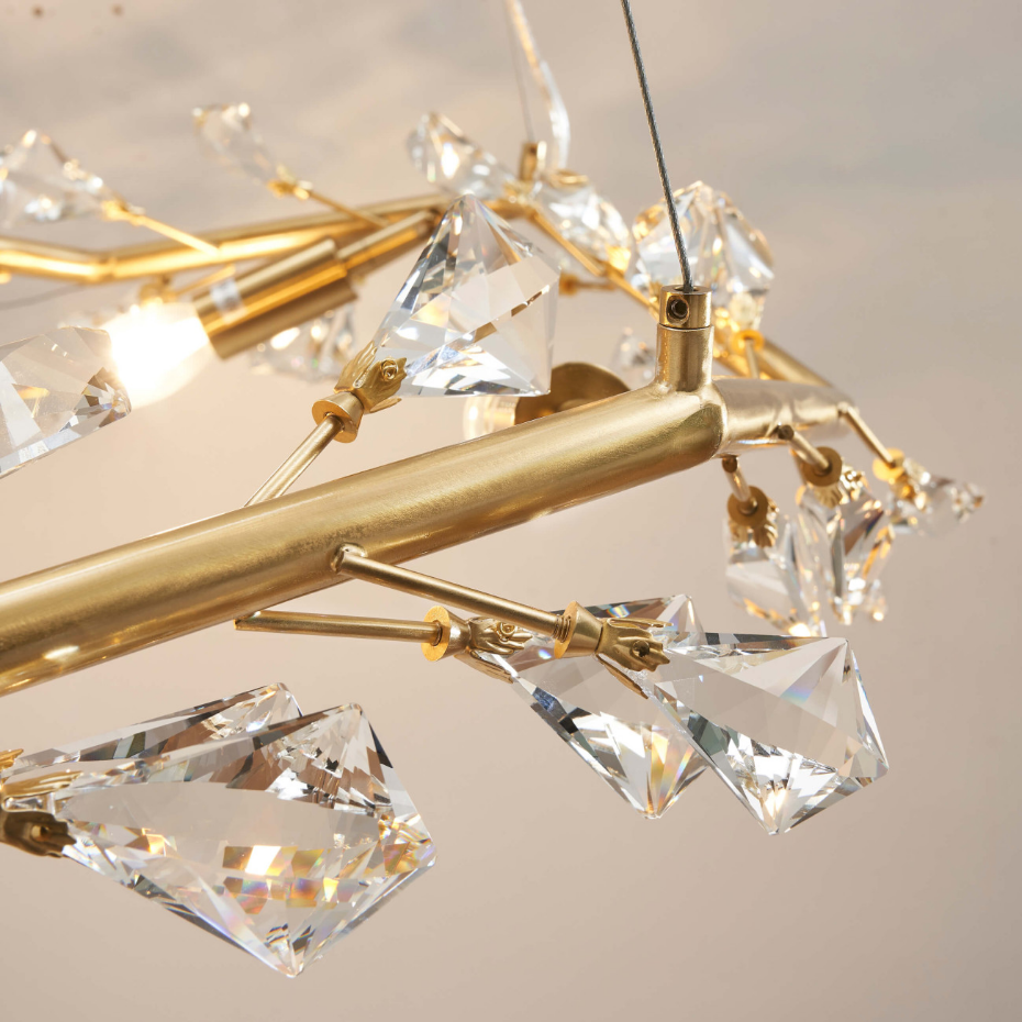 Suspension avec feuillage cristal - SOLARANA