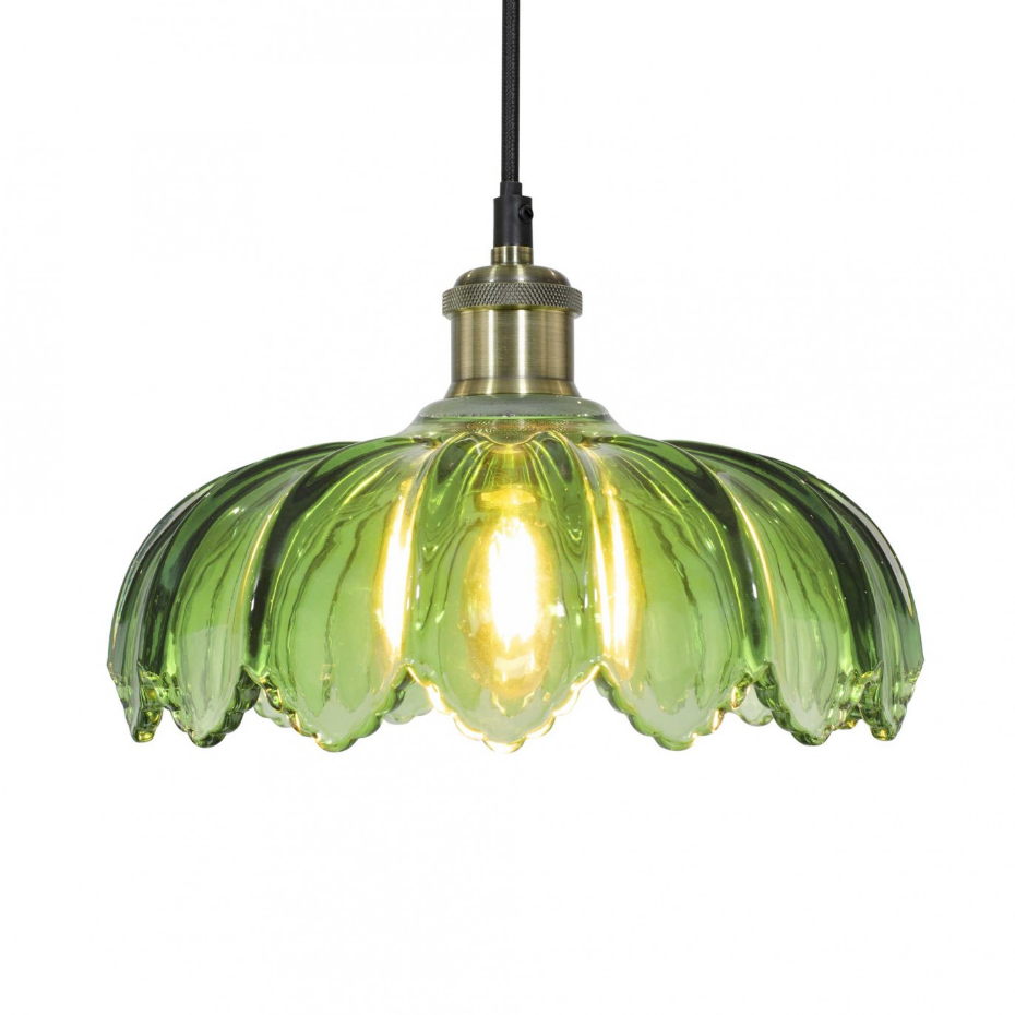 Suspension fleur en verre Ø26 cm, Pétale