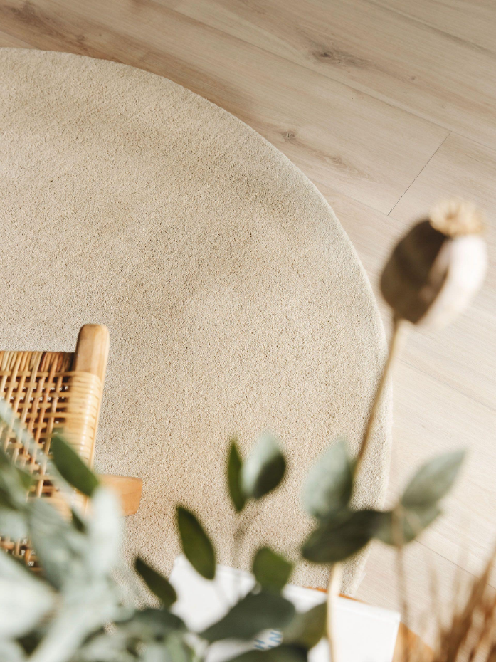 Tapis rond de laine tufté main BENT