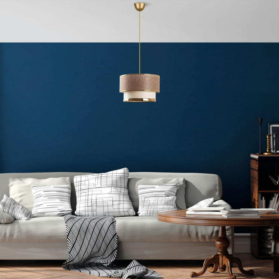 Suspension moderne - abat-jour en tissu ZURICH