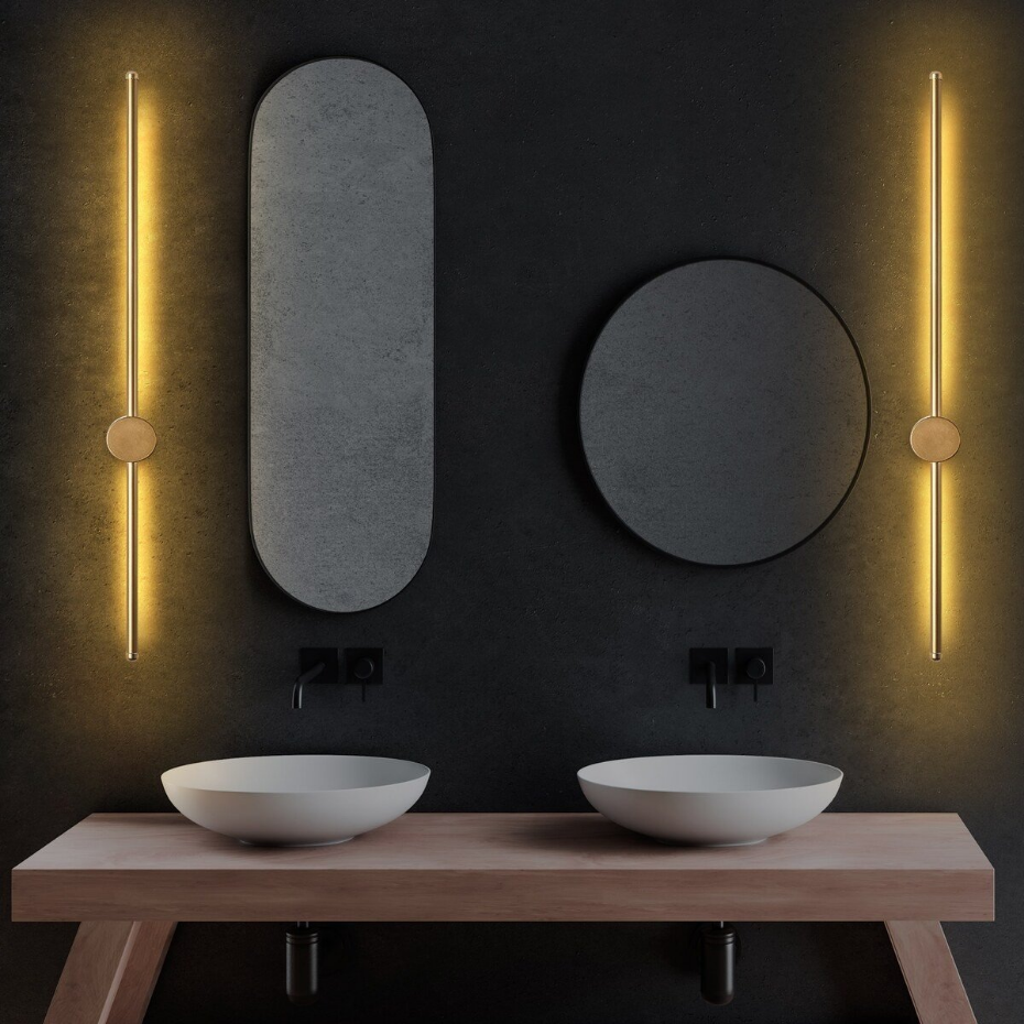 Applique murale design en métal doré L91 cm - SWORD