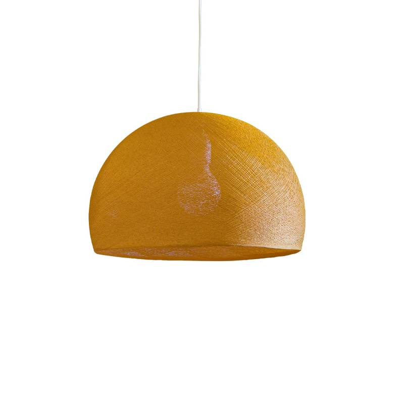Abat-jour coupole vert de gris 50 et sa suspension simple