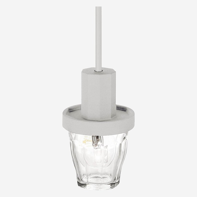 Suspension et lustre verre PICARDIE