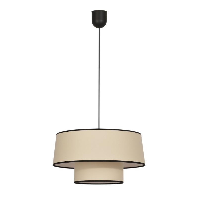 Suspension tissu blanc cassé D38 Malina