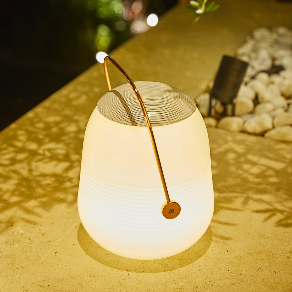 Lampe enceinte bluetooth multicolore BOB STATION H33cm