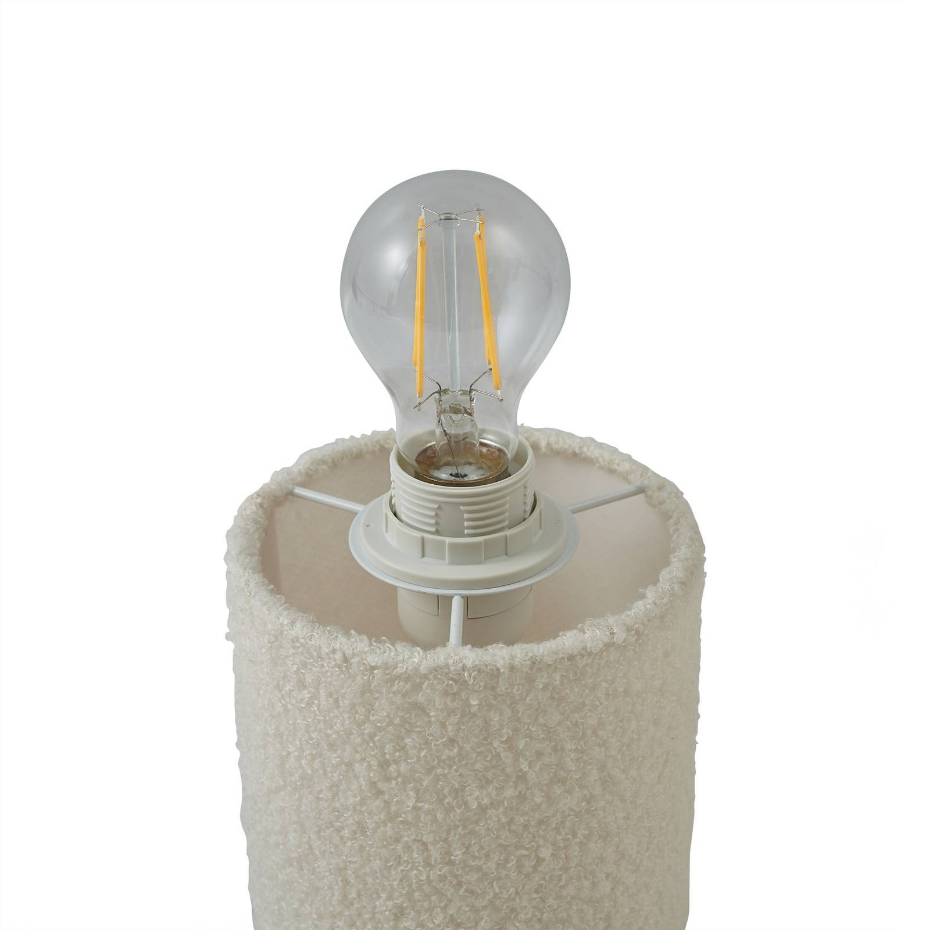 Lampe à poser en textile moderne, Jone