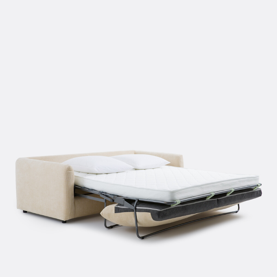 Canapé convertible 2, 3, 4 pl., velours gaufré Yde