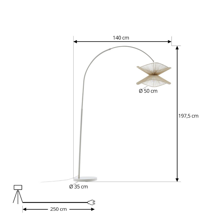 Lampadaire en papier traditionnel, Valdorin