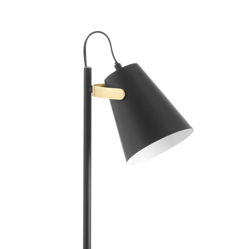 Lampadaire Métal Noir Tête Orientable Kiko