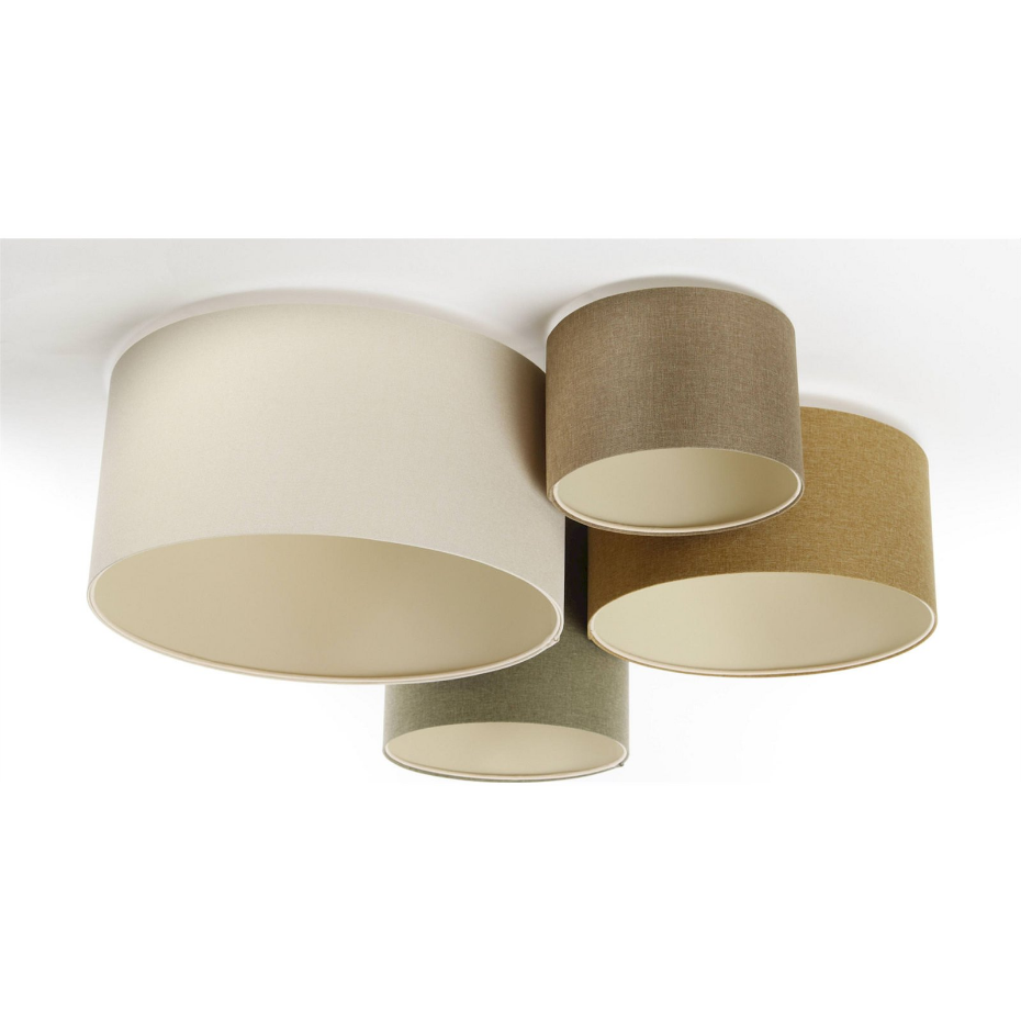 Plafonnier rond en tissu style boho élégant