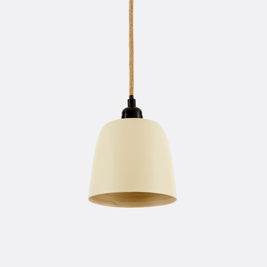 Suspension en bambou colorée Ø15 cm, Bineta