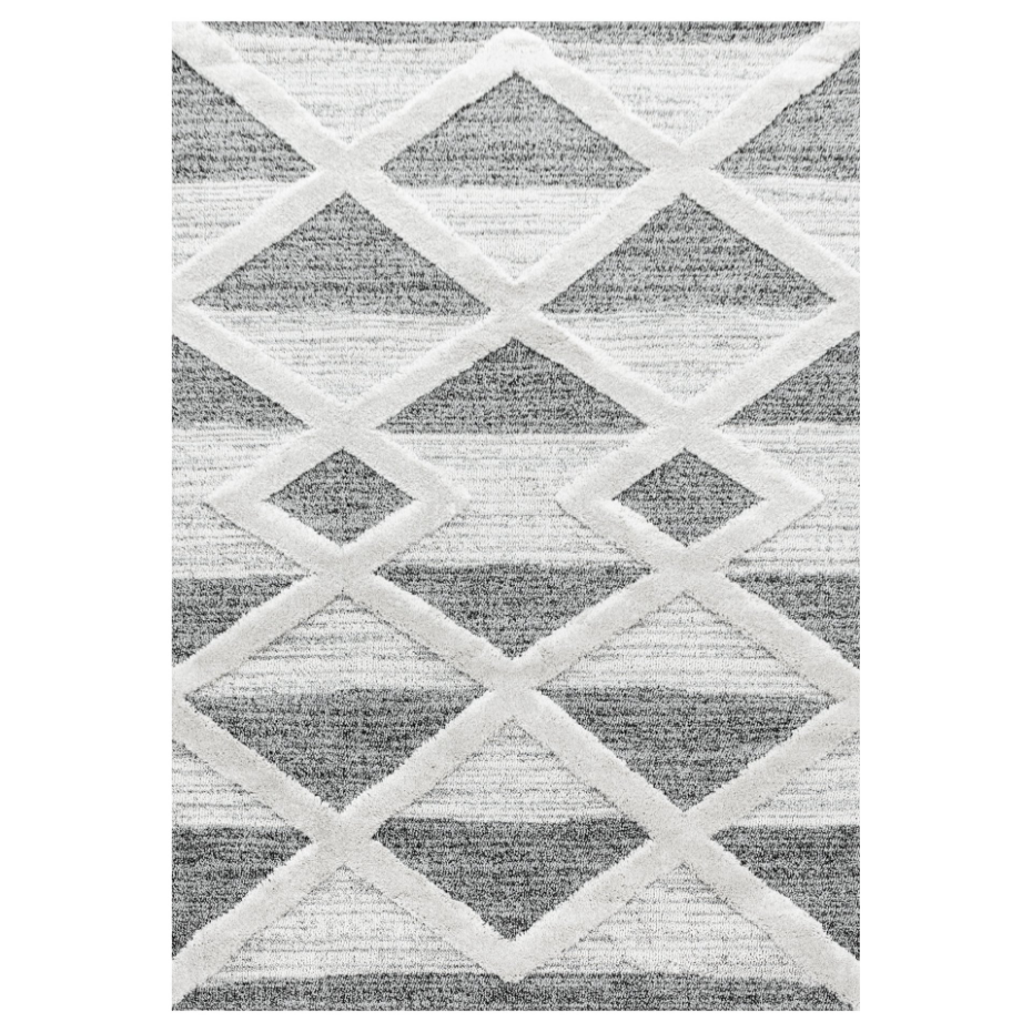 Tapis de salon bicolore à motif PISA