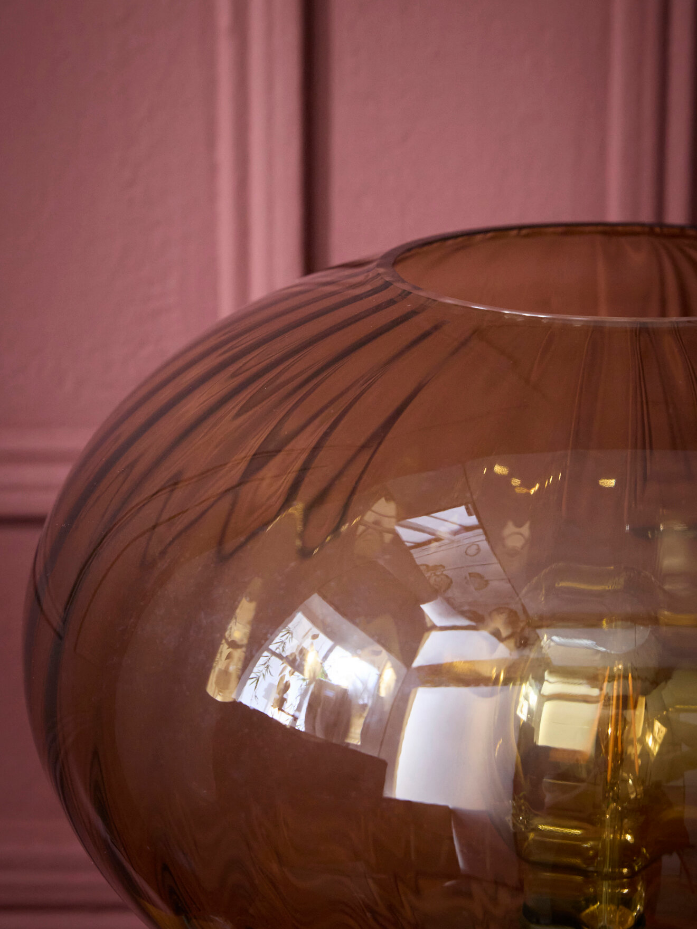 Lampe Martin en verre ciselé L
