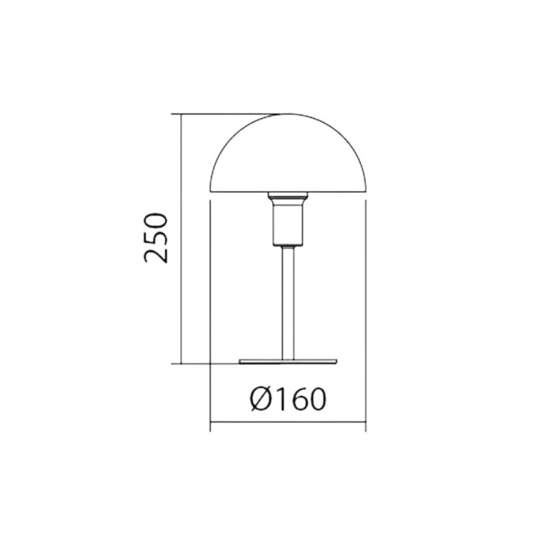 Lampe à Poser Poma Metal en Laiton mat et Abat-jour noir