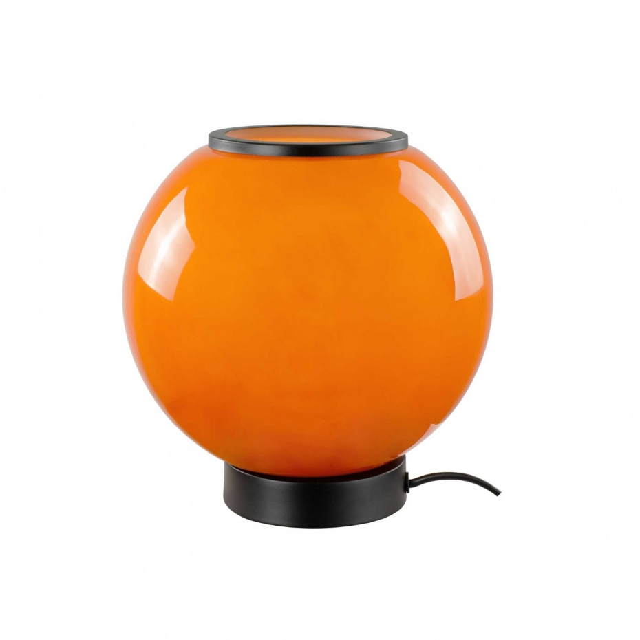 Lampe à poser en verre & métal, SILEA