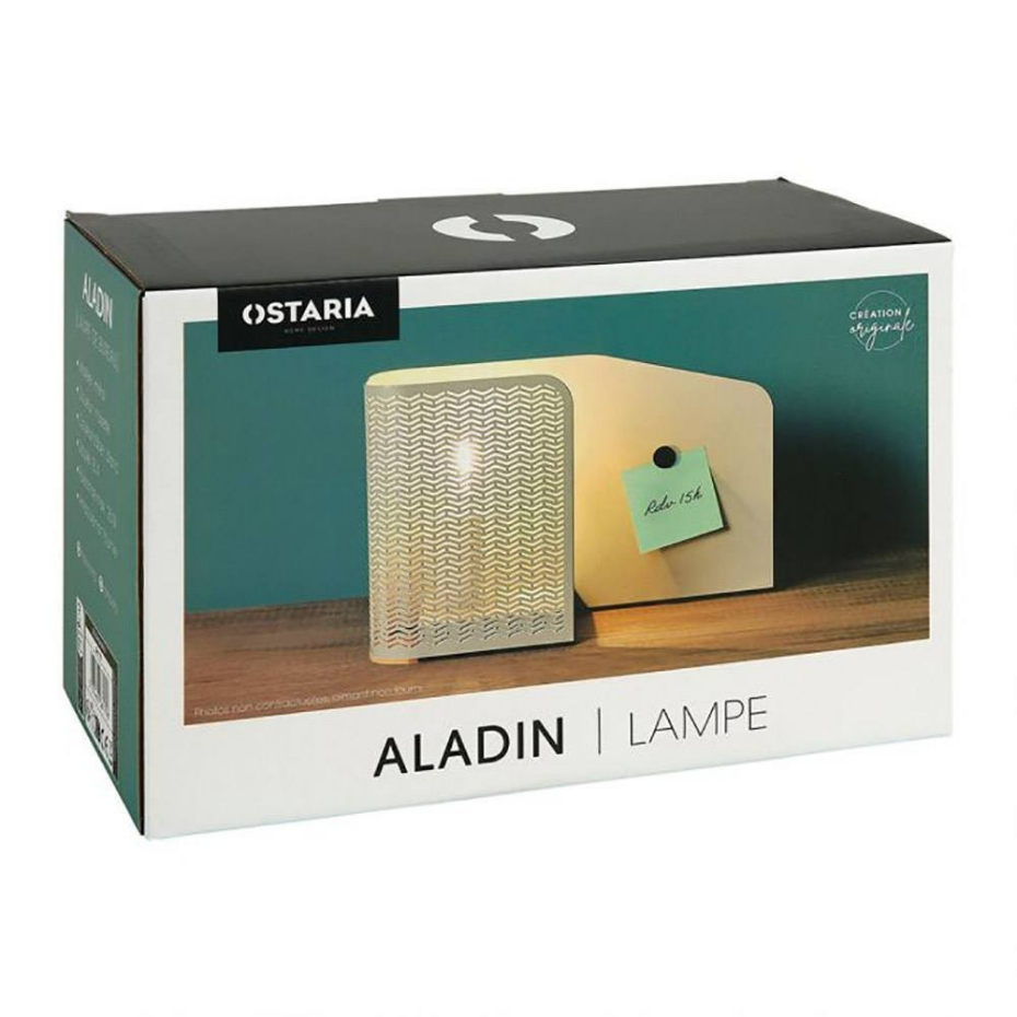 Lampe bureau métal Aladin noisette