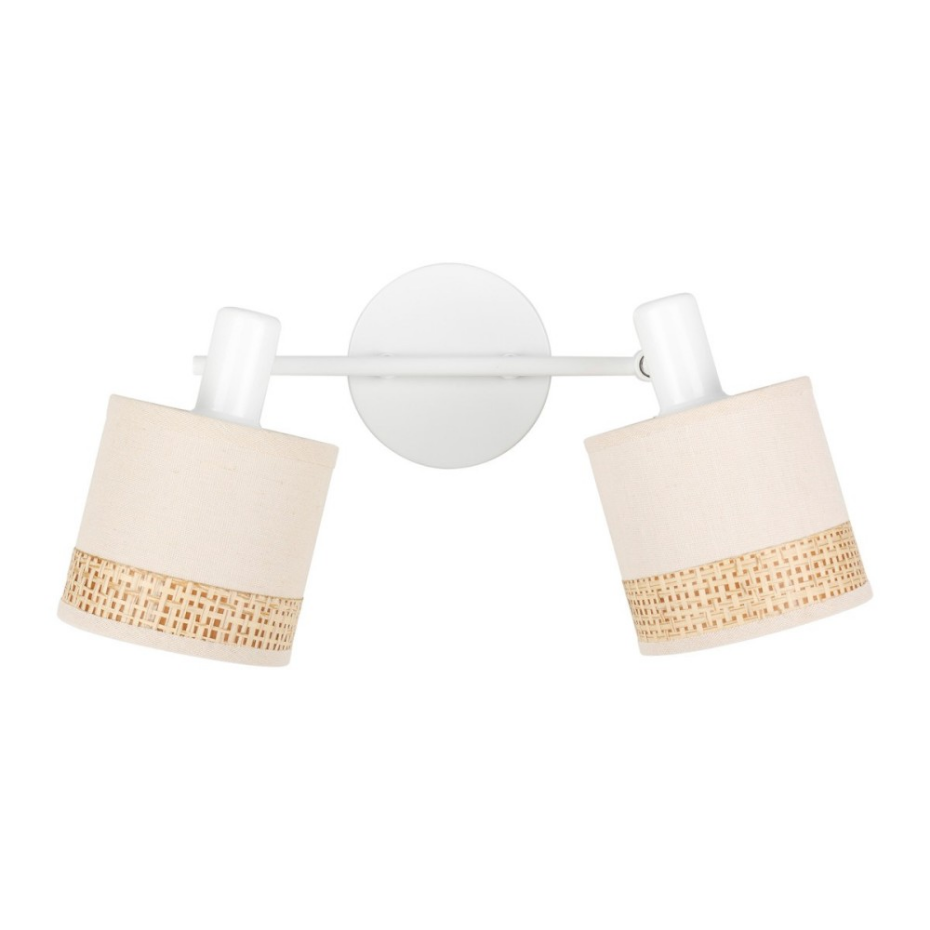 Rampe 2 Abat-jours Lin Beige