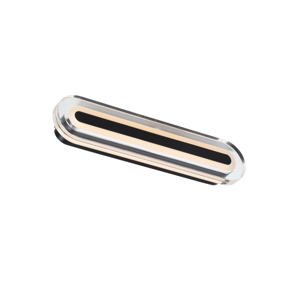Applique murale Cavara PMMA Noir ,  H. 35 - IP44 - LEDModule /  Nordlux Intérieur