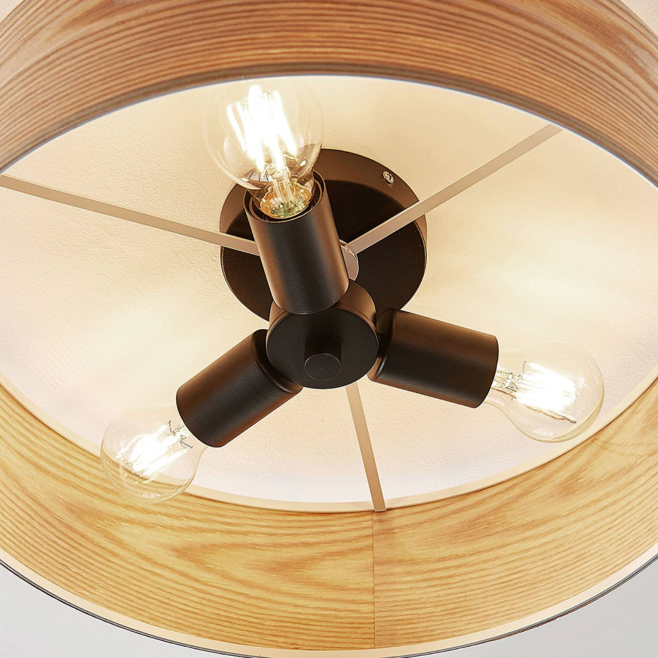 Plafonnier en bois scandinave, Dominic