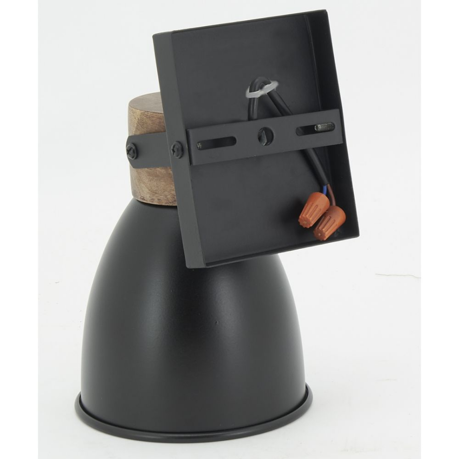 Applique murale en bois de manguier et métal 1 lampe