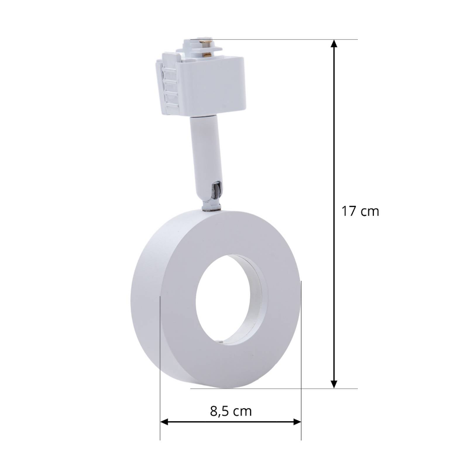 Luminaire sur rail électrique en aluminium
