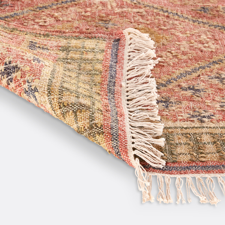 Tapis kilim jute et coton, Saliha