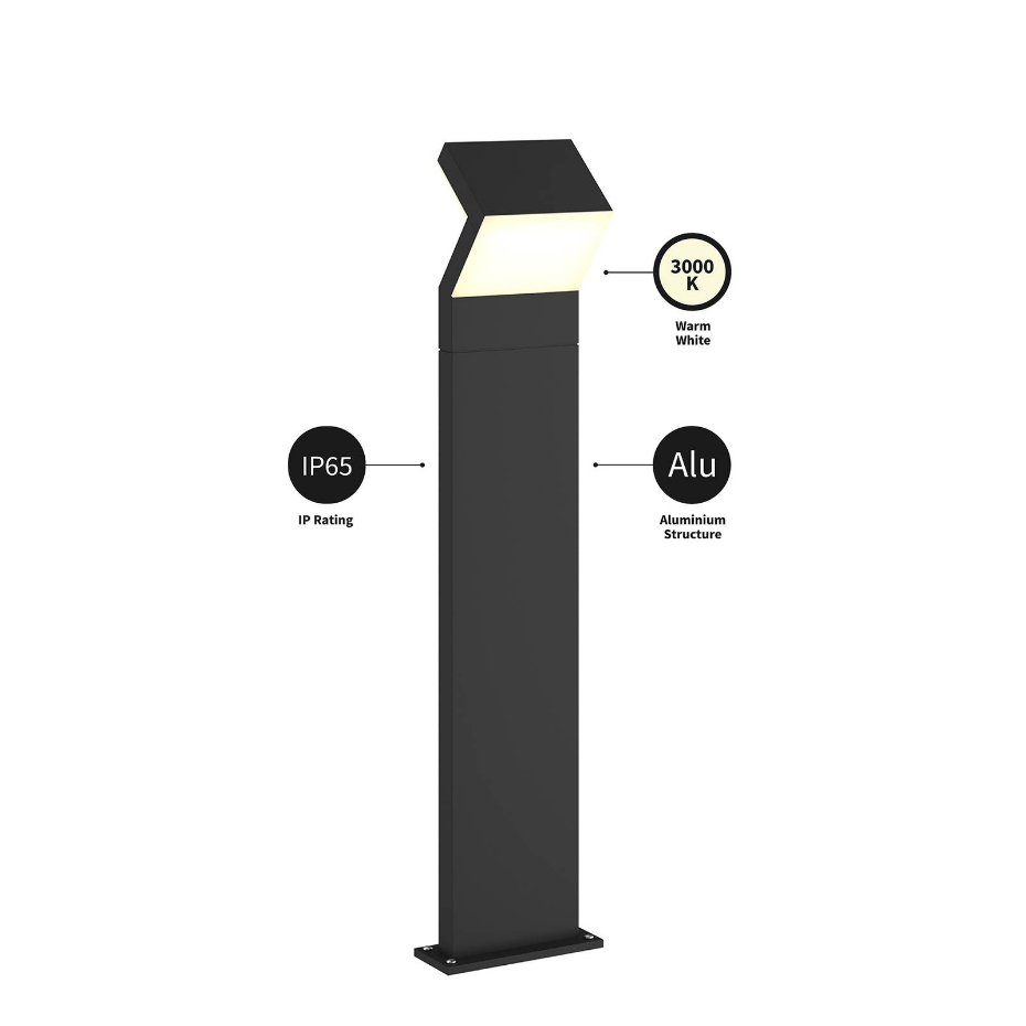 Luminaire extérieur en aluminium moderneLED