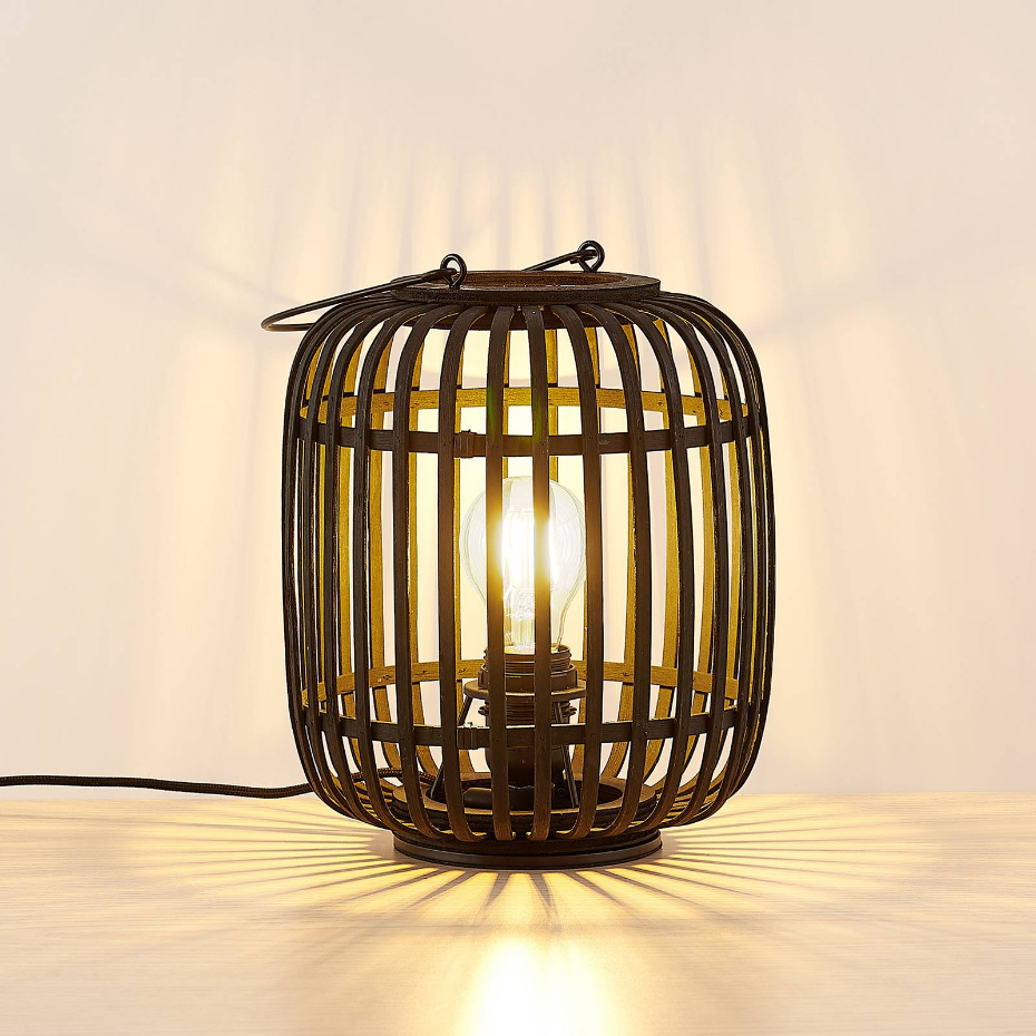 Lampe à poser en bois traditionnelle