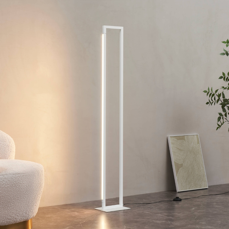 Lampadaire LED épuré en aluminium - LAKA