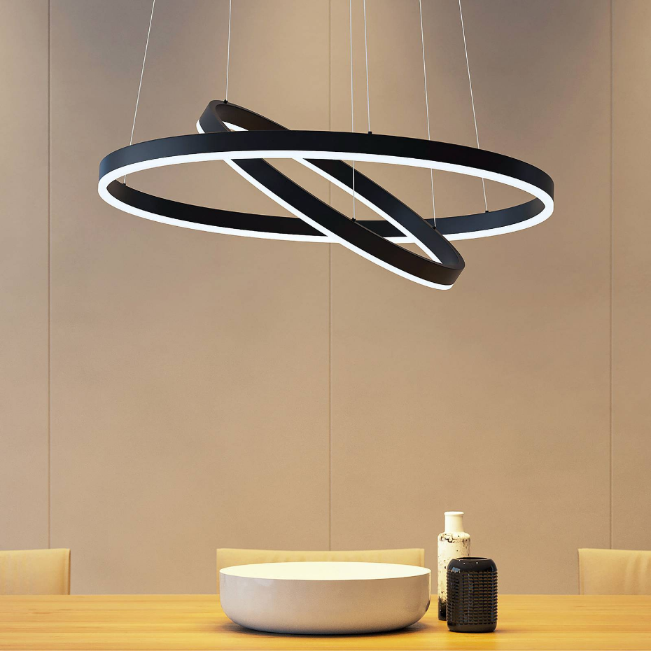 Suspension en métal moderneLED, Albiona