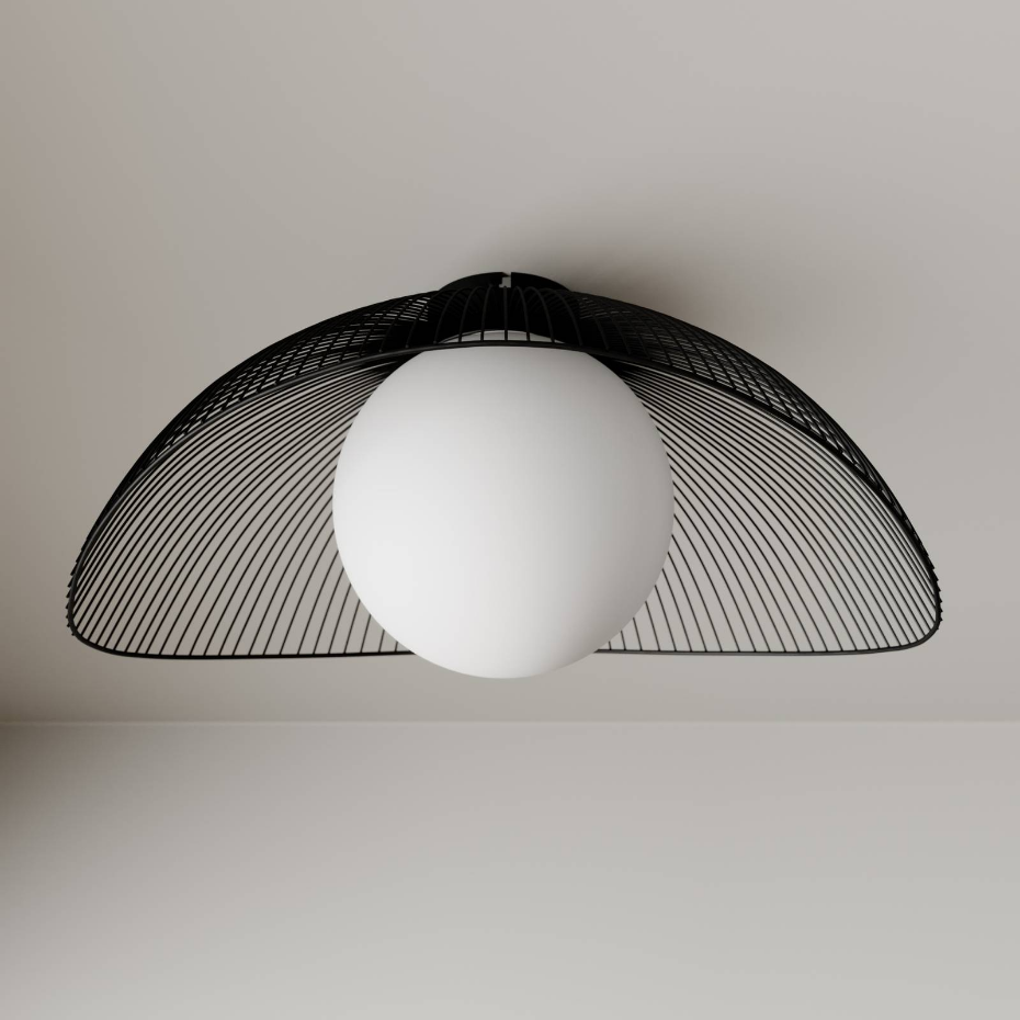 Plafonnier en métal moderne, Fabronia