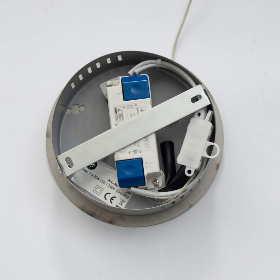 Suspension LED courbe chromée - MOLFARO