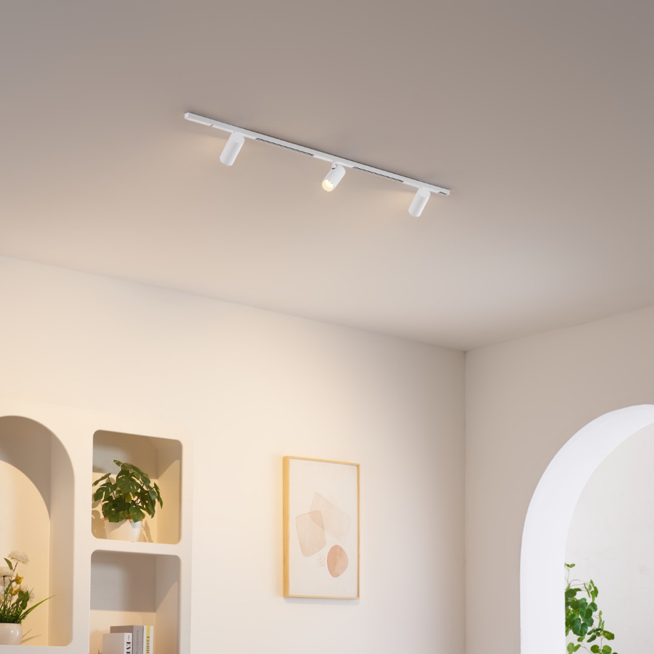 Kit rail 3 spots LED orientables - LYNE