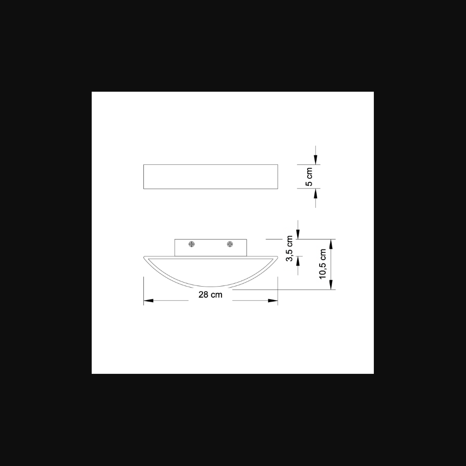 Applique murale LED épurée - ATTICA